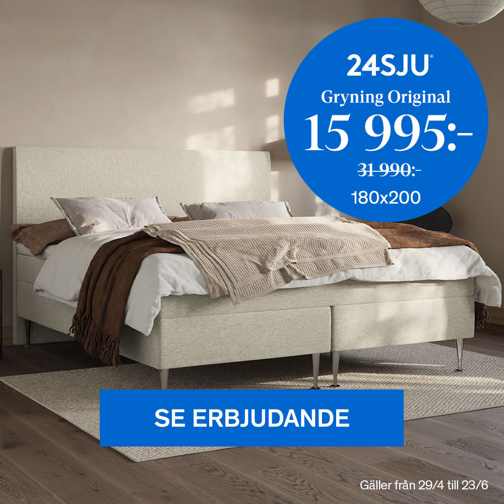 24SJU Gryning Original Kontinentalsäng 15 995:-